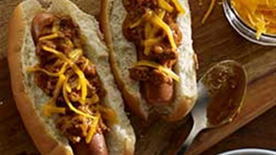 Chili Dogs with Cheese