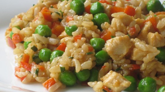 Garlic Chicken Fried Brown Rice