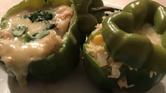 Spicy Vegetarian Stuffed Peppers