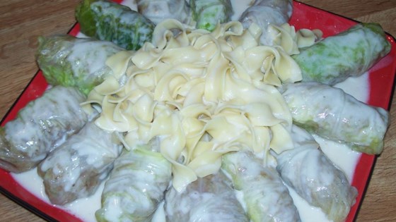 Ukrainian Meat Filled Cabbage Rolls