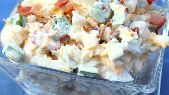 Cauliflower Salad with Cheddar and Bacon