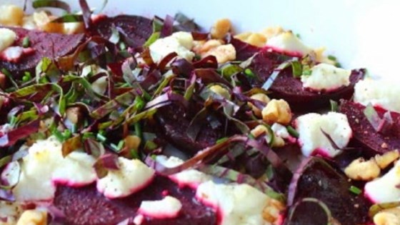 Roasted Beets with Goat Cheese and Walnuts