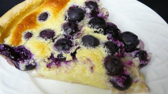 Lemon Blueberry Custard Pie